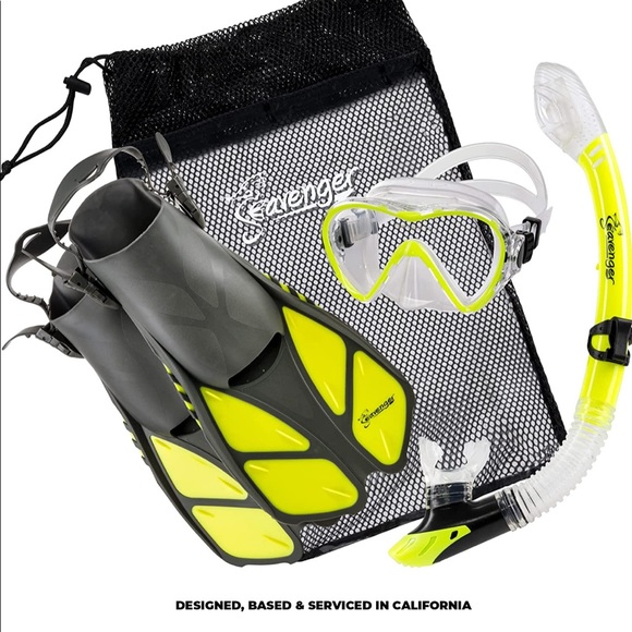 Other Seavenger Aviator Snorkel Set With Gear Bag Poshmark